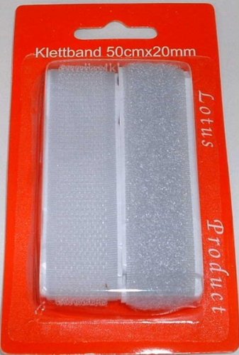 CKM Bande Velcro auto-adhésive-Gris 4025816034359 (4025816034359)