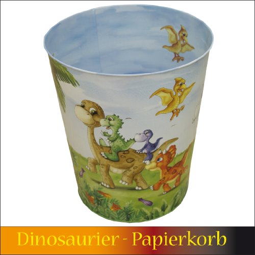 Corbeille à papier motif dinosaure