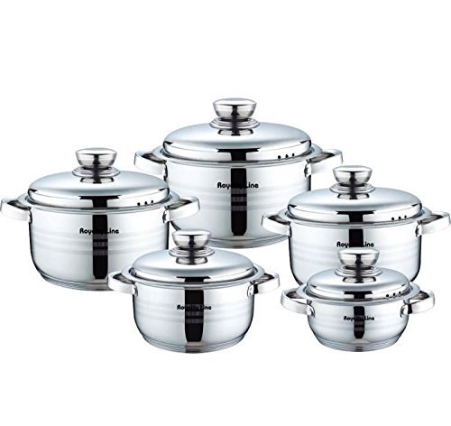 Batterie de cuisine 10 pièces en inox