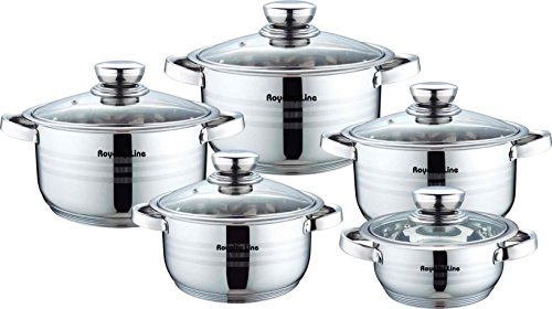 Batterie de cuisine 10 pièces en inox