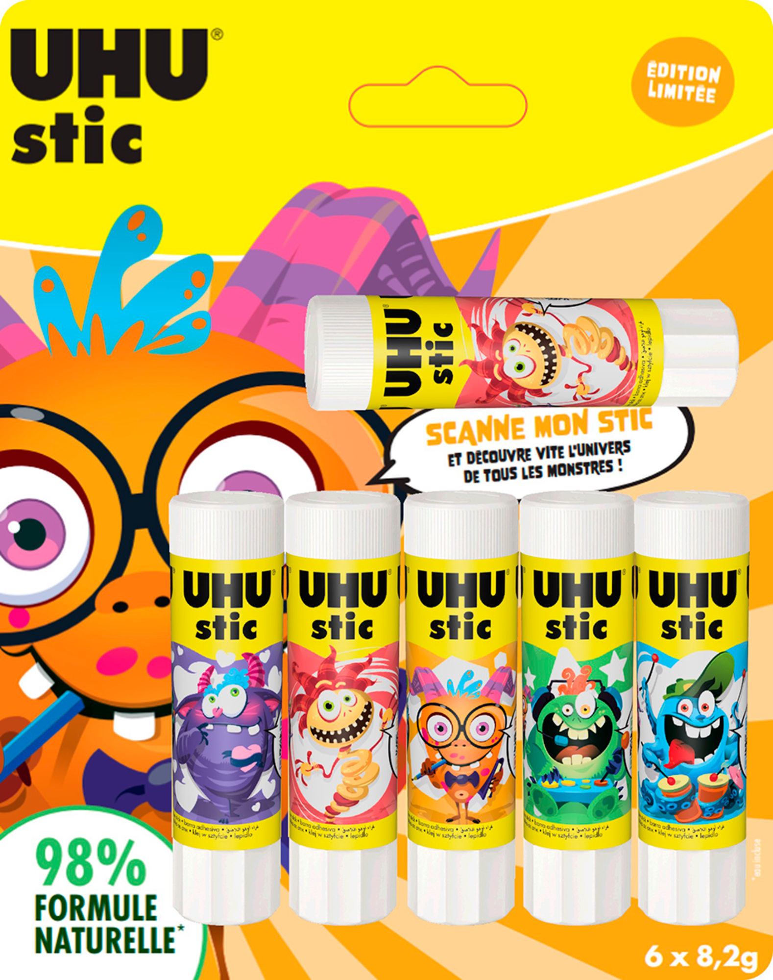 6 bâtons de colle 8,2G 