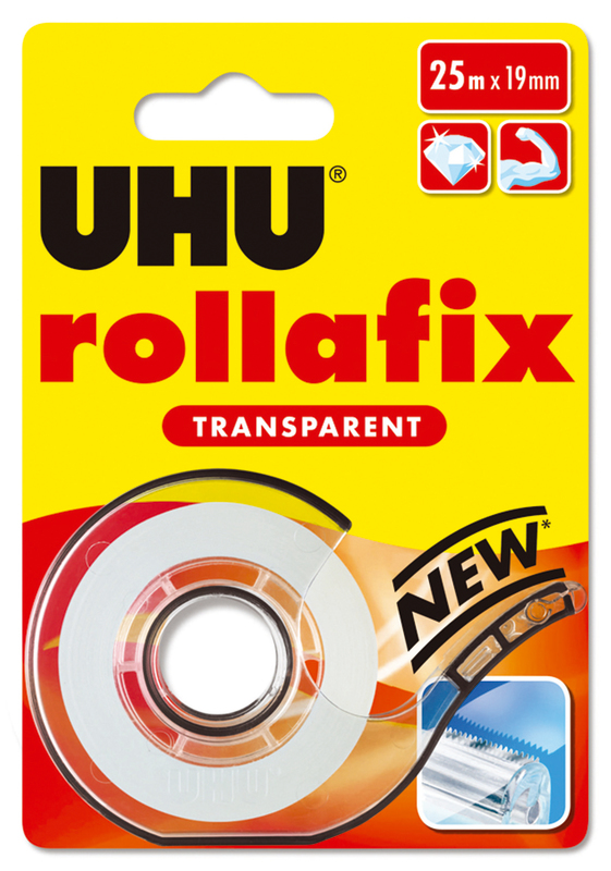 DÉVIDOIR + RUBAN ADHÉSIF TRANSPARENT ROLLAFIX UHU