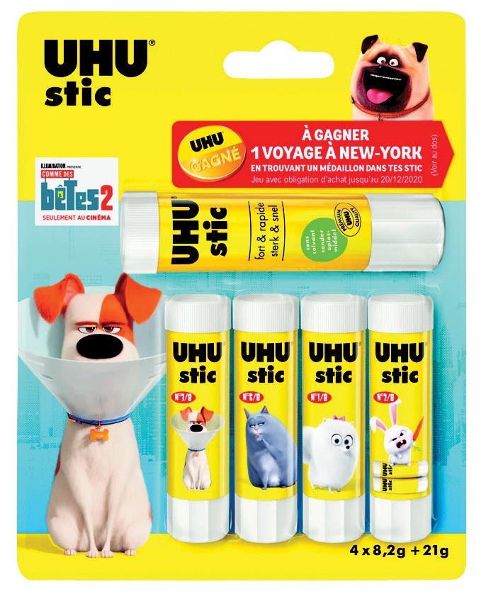 4 BÂTONS DE COLLE 8,2 G + 1 BÂTON DE COLLE 21 G