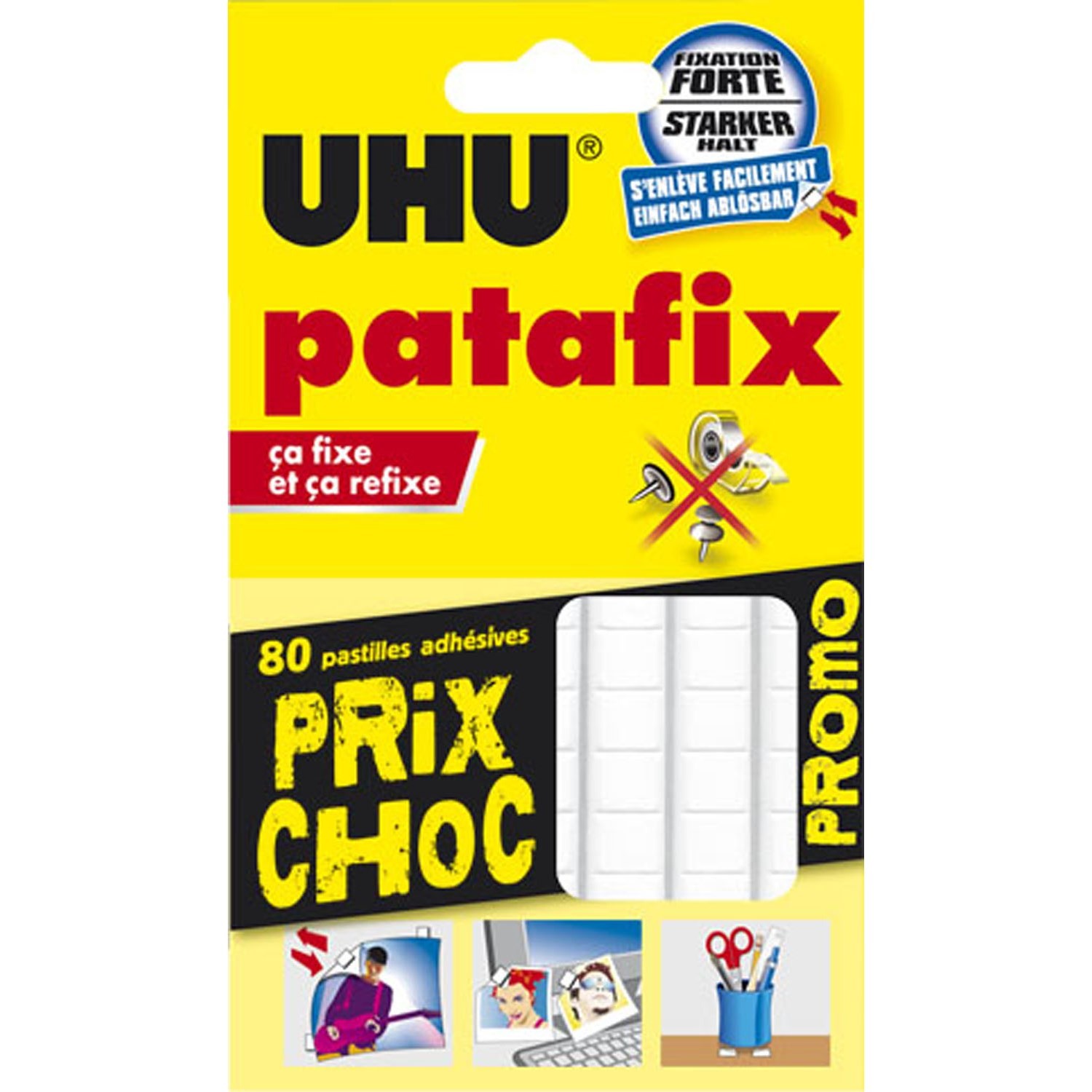 Pastilles repositionnables blanches UHU