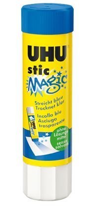 Lot de 4 UHUs STICK MAGIC 8G BLEU 42097