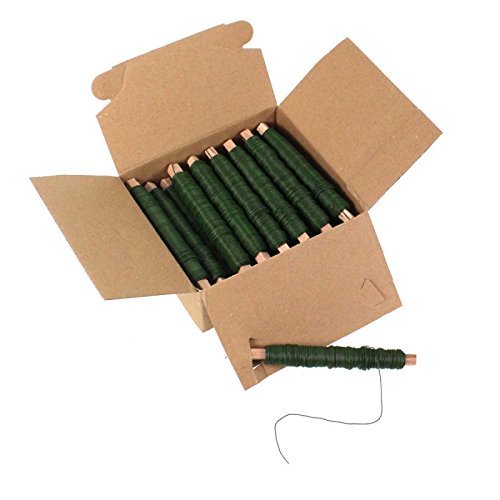 25 Rouleaux de fil bobiné vert et ligatures 0,6...