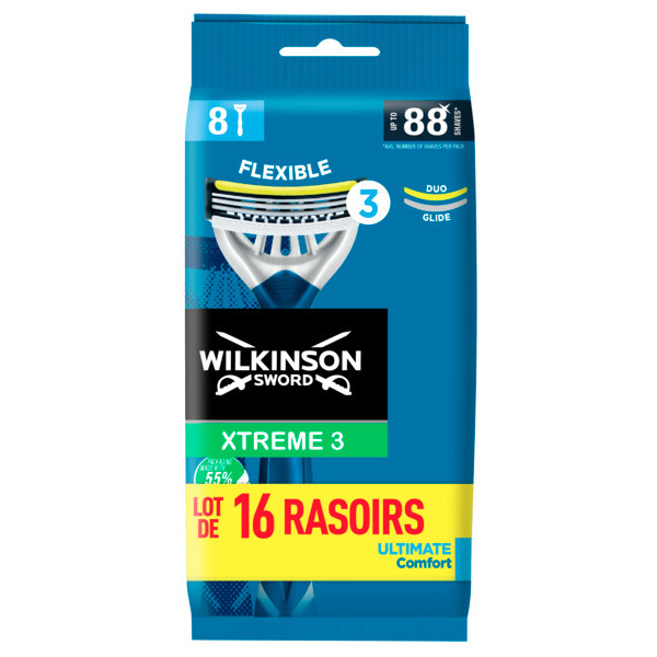 WILKINSON RASOIRS XTREME 3 ULTIMATE COMFORT 2X8  code EAN 4027800144822 