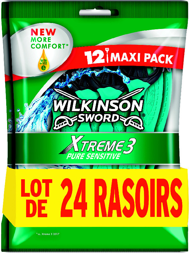 RASOIRS JETABLES “XTREME 3 PURE SENSITIVE DE WI...