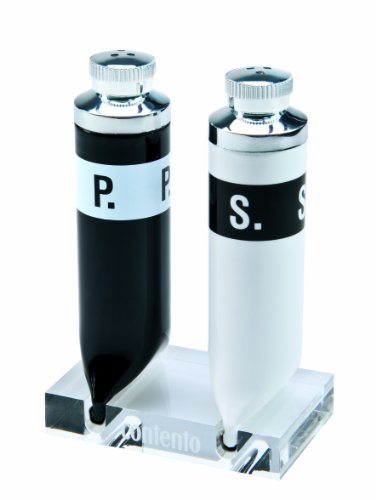 Contento Salière Poivrière Tube de Peinture Noi...