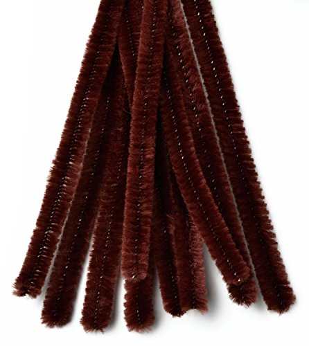 Assortiment de fil chenille, set de 10 Brun