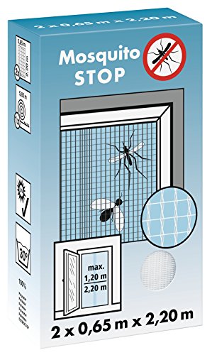 H. G. 05059-00-00 moustiquaire de porte avec bande auto-agrippante, 2 x 0,65 x 2,2 m blanc 4029248004768 H.G.