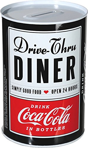 OOTB Tirelire Métal Rétro Vintage Coca Cola Gross 15-10 cm, Diner code EAN 4029545415816 