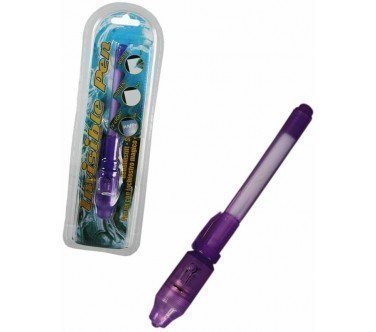 Lot de 2 stylos à encre secrète invisible
