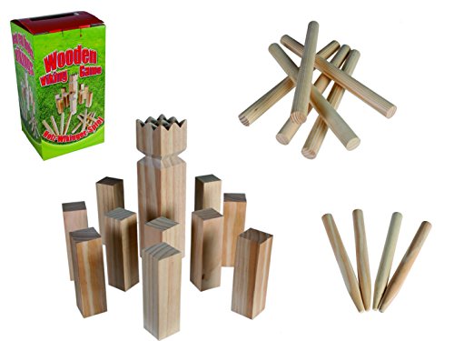 Jeu d'échecs Viking Kubb Taille 30 cm (roi)