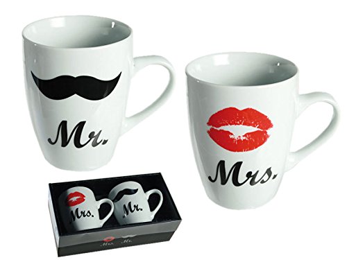 Out of the Blue Coffret de 2 mugs en porcelaine...