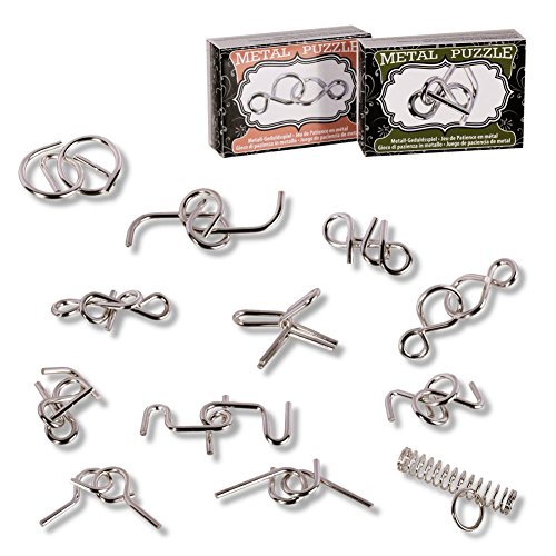 Un casse tête chinois en métal - Vendu à l'unit...