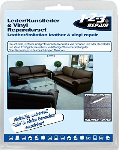 123repair 123Repair Réparation cuir similicuir Kit de réparation 13 pièces code EAN 4030462000801 
