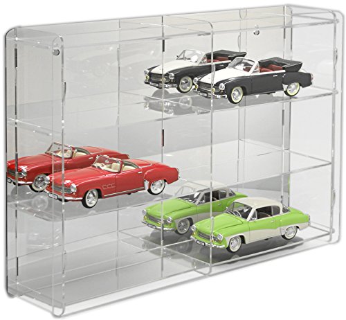 Vitrine de voitures 1/18 modèle avec miroir pan...