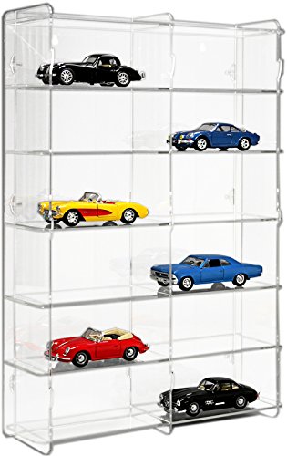Vitrine de voitures 1/24 modèle avec panneau ar...