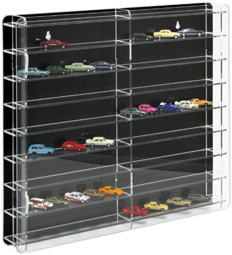 Vitrine de voitures 1/87 modèle avec panneau ar...