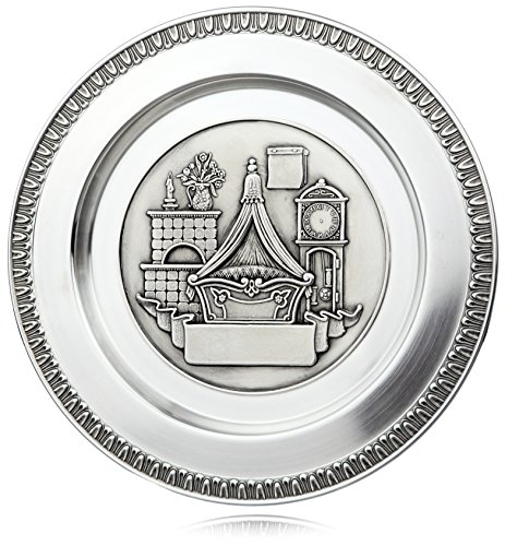 Geschenkbox GmbH flexibles étain Assiette de naissance avec des symboles naissance à la main en relief travail + gravure Ø 24 cm 4030804025530 (4030804025530)