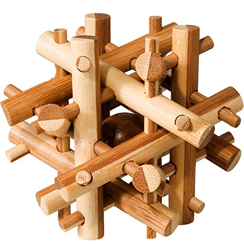 - 17492 - puzzle - casse tête bambou - bâton ma...