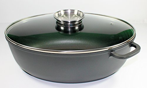 Cocotte en fonte d'aluminium marmite ovale avec...