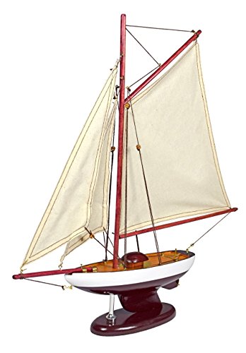 Navyline GmbH Élégante maquette de bateau en bois 'chaloupe' avec support code EAN 4031396063566 