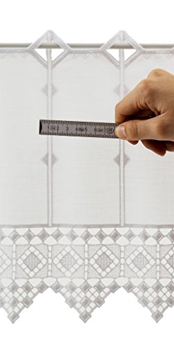 Rideaux brise-bise crochet fin 30 cm de haut | ...