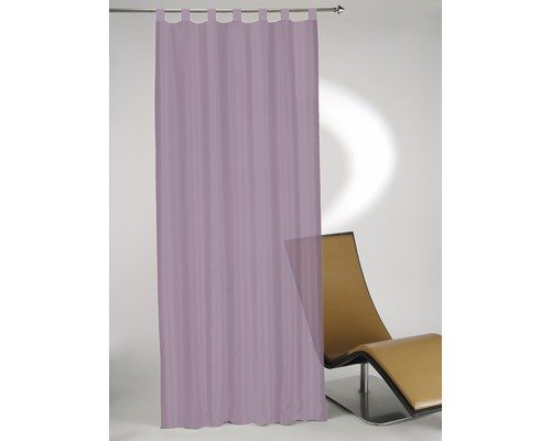 Rideau à passants Basic Plana Violet 140 x 245 cm