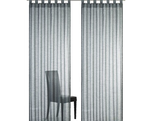 Rideau à passants Effecto Anthracite uni 140 x ...