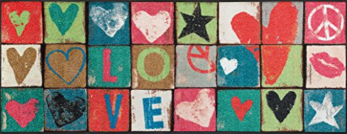 Wash+Dry wash + dry - Tapis Love Letters 75x120, Coloré code EAN 4032445069058 