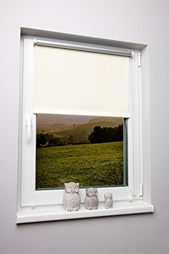 Beyond Drape Store enrouleur Pinces Vanille dans différentes tailles sans perçage Store occultant et enrouleur latéral Papier thermique, Tissu, vanille, 60x150 cm code EAN 4034157053226 