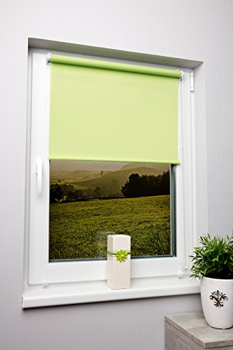 Beyond Drape Lumière Du Jour Store occultant vert avocat - Pince Store enrouleur tamisant différentes tailles sans perçage avec cordon latéral, Tissu, avocado, 60x150 cm code EAN 4034157054292 