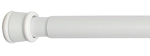 Tringle réglable Barre de rideau de douche Métal Blanc, 80-130 cm, polyvalent, sans vis et perçage 4034157054544 Beyond Drape