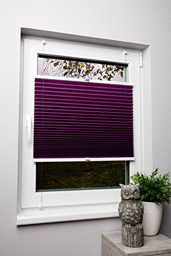 Store plissé Violet 90 x 220 cm Idéal pour port...