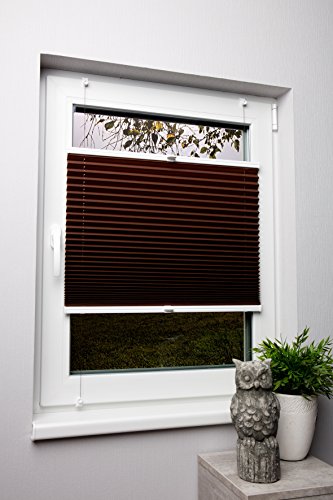 Store plissé Marron 90 x 220 cm Idéal pour port...