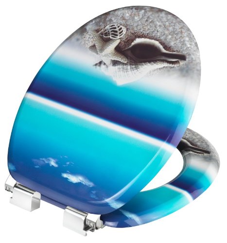 Ksdsc534 abattant mdf-laque bleu