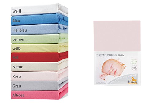 Drap-housse pour berceau - rose