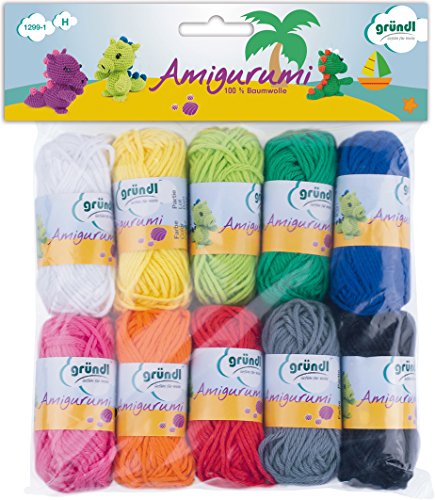 Amigurumi laine, coton, multicolore, 19,50 x 18...