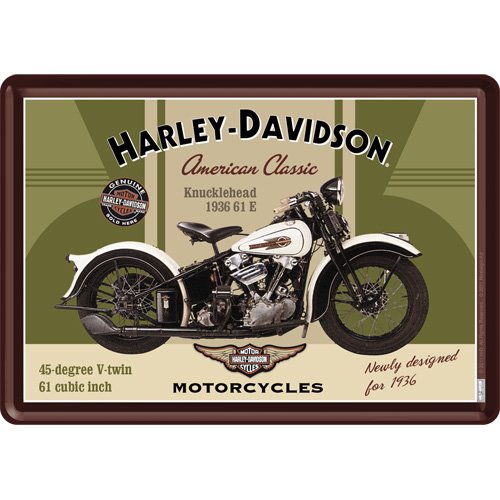 PLAQUE METAL MOTO CLASSIC 1936 - LICENCE HARLEY DAVIDSON - 10x14 cm - FRAIS OFFERT 4036113101231 Nostalgic-Art PLAQUE METAL MOTO CLASSIC 1936 - LICENCE HARLEY DAVIDSON - 10x14 cm - FRAIS OFFERT 4036113101231 Nostalgic-Art