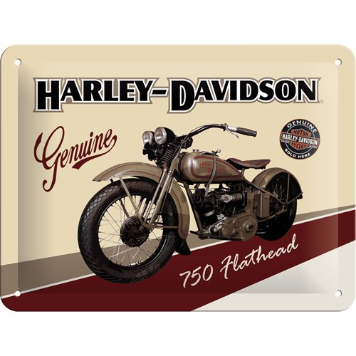 Roadhouse-Store Plaque métal Harley Davidson Genuine code EAN 4036113221373 