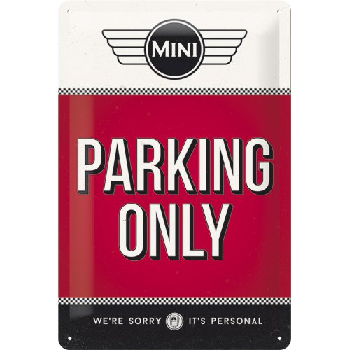 Nostalgic art 22243 mINI-parking only rouge 20 ...