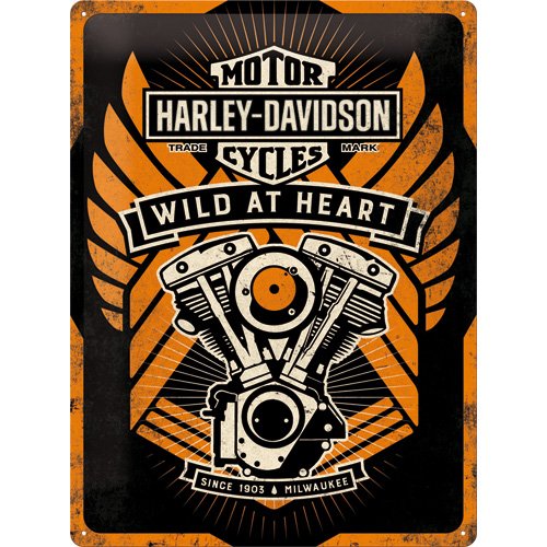 23222 harley-davidson h de d wild at heart, tôl...