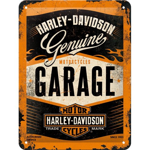 Harley-Davidson Nostalgic art harley davidson garage plaque de 15 x 20 cm code EAN 4036113261782 