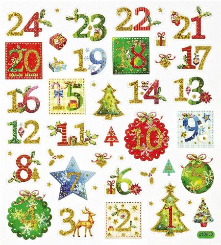 Stickers design « Chiffres de l'Avent »
