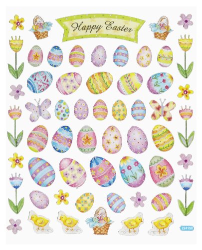 Hobby 3452381 Autocollants *Pâques Œufs de Pâques*
