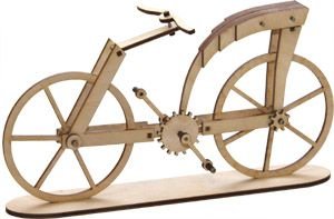 Maquette en bois vélo 'Léonard de Vinci'