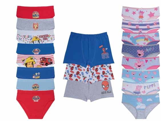 LOT DE SOUS-VÊTEMENTS ENFANT