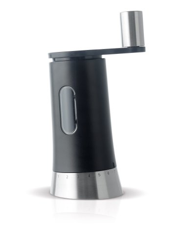 Moulin à manivelle pepisa noir, pour poivre et ...
